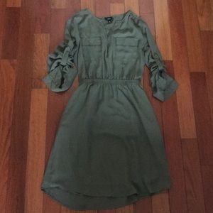 Olive green dress